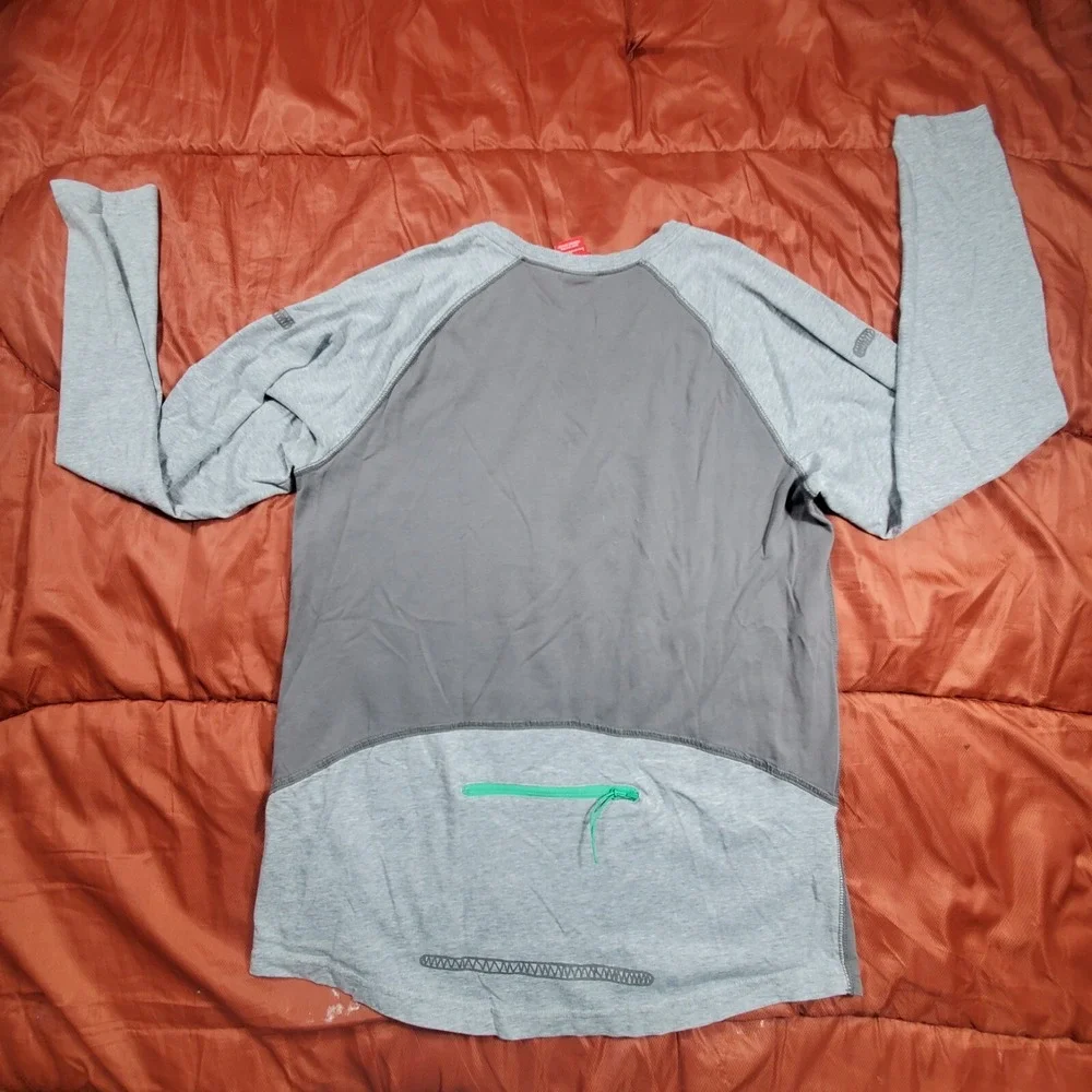 2013 Nike Long Sleeve T shirt Grey‎ Embroidered Swoosh Men's Large